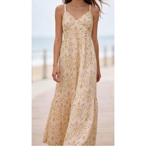 LOFT ~Embroidered Cut Out Sun Dress (NWT)